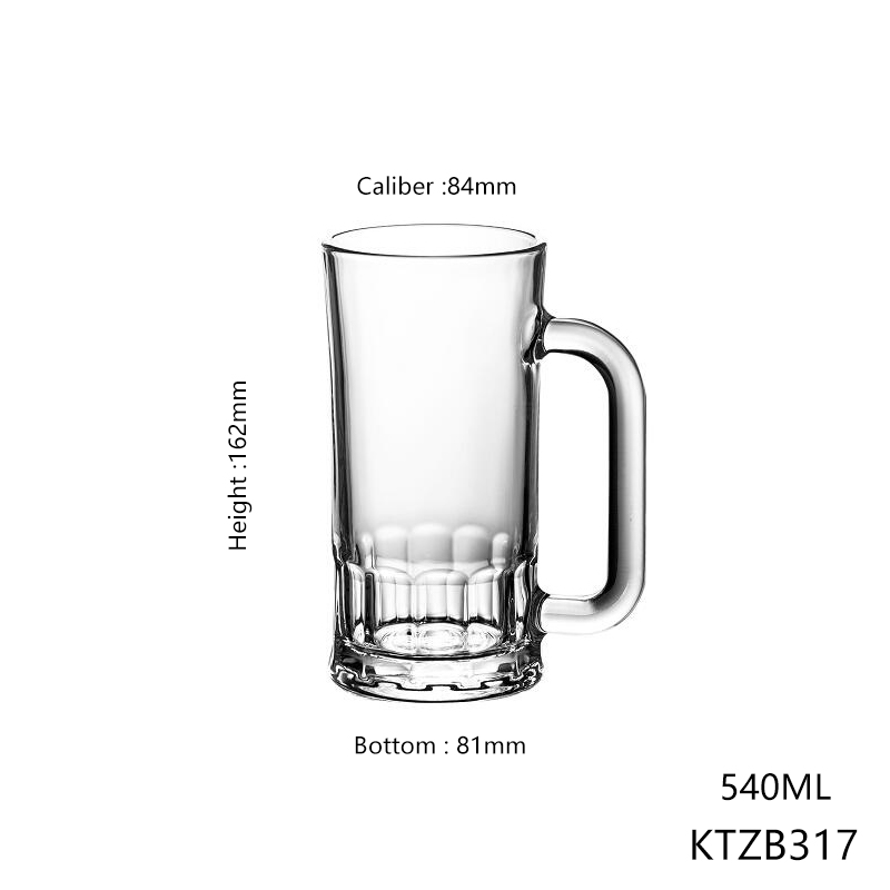 Hxglass Wholesale german beer mug custom logo pattern hotel restaurant christmas glass cup gift set