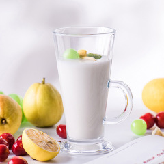 Hxglass Wholesale hotel bar use glass mug for Soda Beverages milk tea cup Creative Glass Cups With Handles