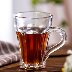 custom logo 160ml tea coffee glass cups water beer glass tumbler