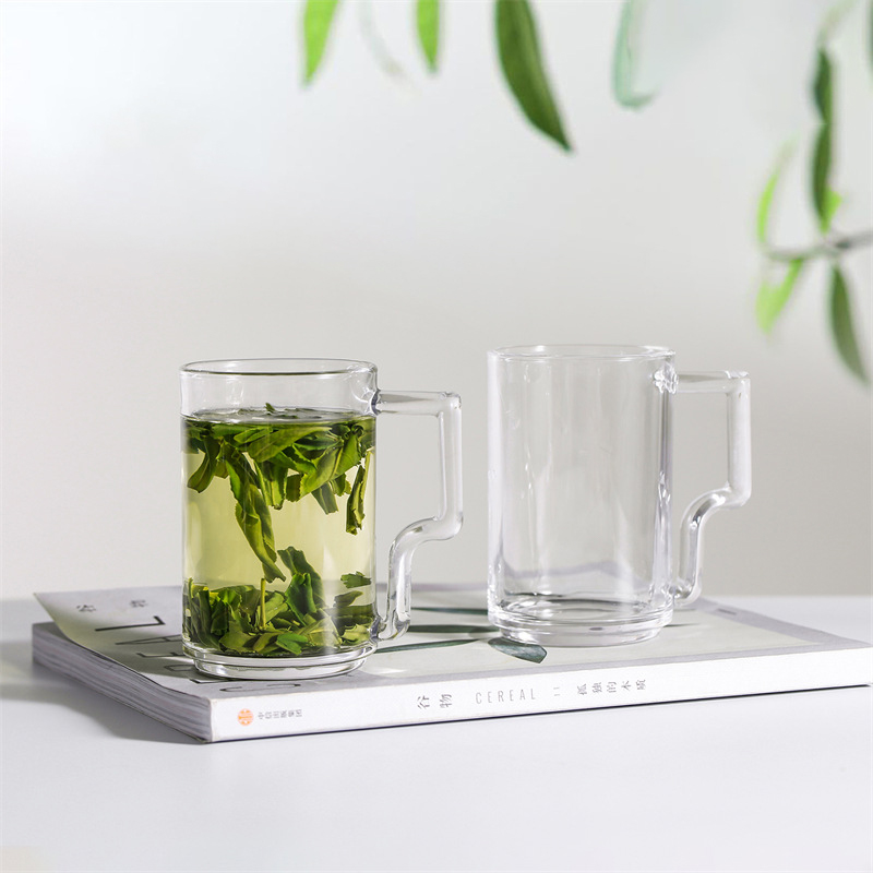 Hxglass glassware large size 485ml glass coffee mugs water glass custom beer mugs wholesale glass cups