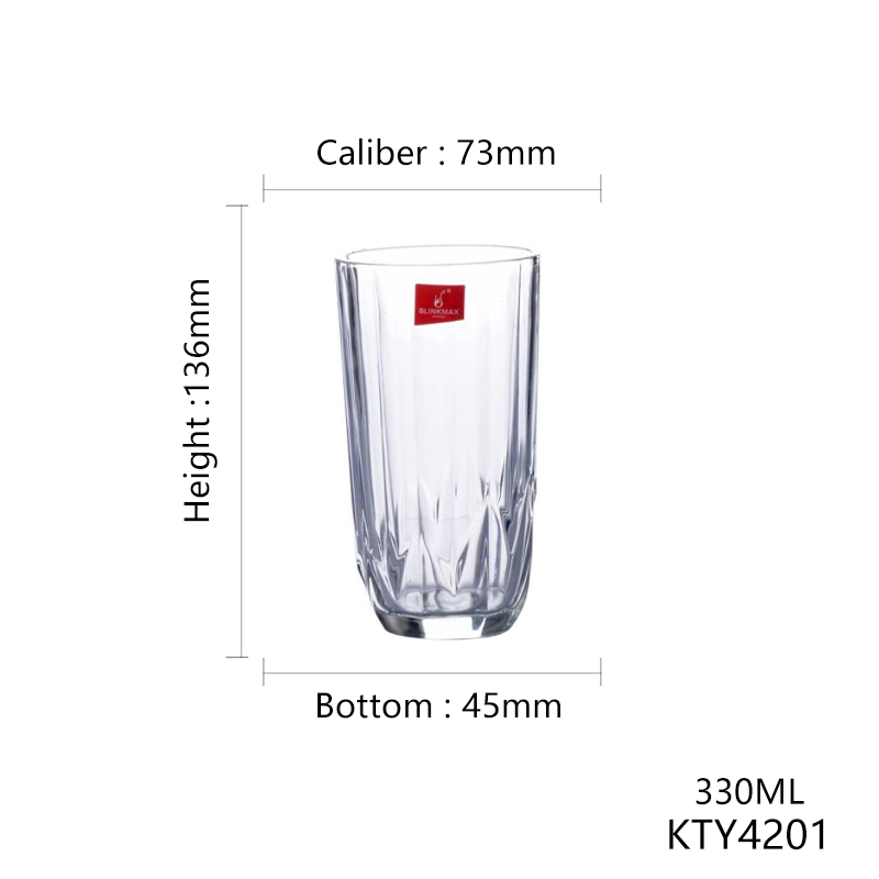 Hxglass glassware ins style 330ml 220ml water milk juice wine glass cup