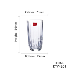 Hxglass glassware ins style 330ml 220ml water milk juice wine glass cup