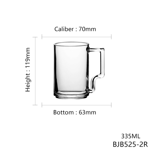 Hxglass glassware large size 485ml glass coffee mugs water glass custom beer mugs wholesale glass cups