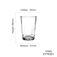Hxglass glassware 350ml 150ml water mug milk juice wine drinking glass cup wholesale