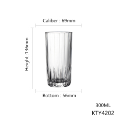 Hxglass glassware ins style 300ml 225ml water milk juice wine glass cup wholesale