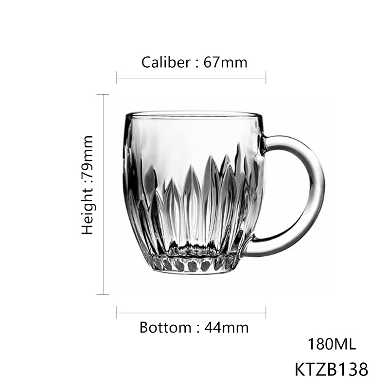 hxglass glassware 180ml 220ml custom logo glass cup for coffee water glass tumber wholesale
