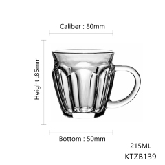 hxglass glassware 180ml 220ml custom logo glass cup for coffee water glass tumber wholesale