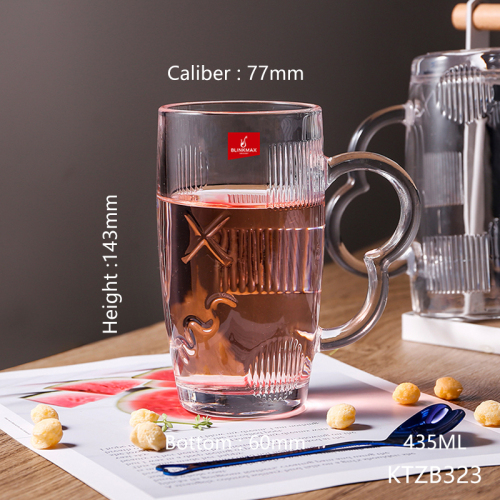 Hxglass Unique Design Juice Coffee Milk Drink Mug with Handle Custom Engraved Gold Stamped Acceptable Personalised Beer Mug 产品关键词: CompanyID: 274850645 发布日期: 2024/12/16 Glass Cup glass Cup Gift Set glass Mug beverage Cup Spiral Glass 16oz Glass Beer Mug