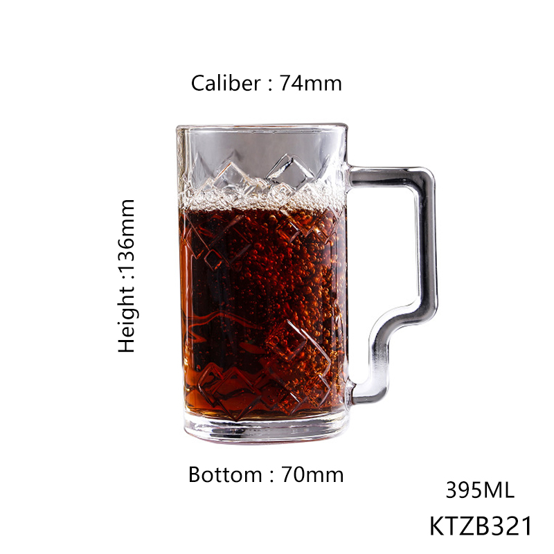 Hxglass Blinkmax Custom Engraved Gold Stamped Beer Mug Excellent Thermal Cold Resistance Laser Logo Pattern for Water and Wine
