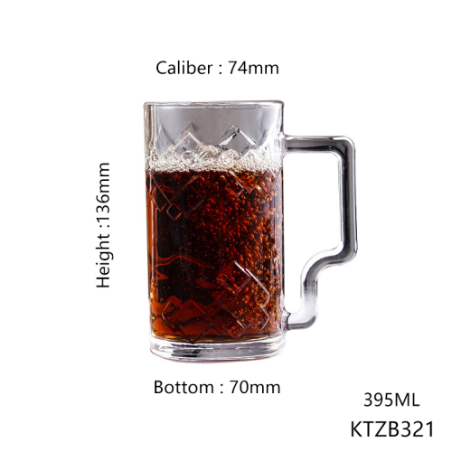 Hxglass Blinkmax Custom Engraved Gold Stamped Beer Mug Excellent Thermal Cold Resistance Laser Logo Pattern for Water and Wine