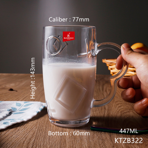 Hxglass Unique Design Juice Coffee Milk Drink Mug with Handle Custom Engraved Gold Stamped Acceptable Personalised Beer Mug 产品关键词: CompanyID: 274850645 发布日期: 2024/12/16 Glass Cup glass Cup Gift Set glass Mug beverage Cup Spiral Glass 16oz Glass Beer Mug