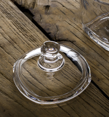 Hxglass 250ml tea storage glass jar with lid mulitifuntion candle jar