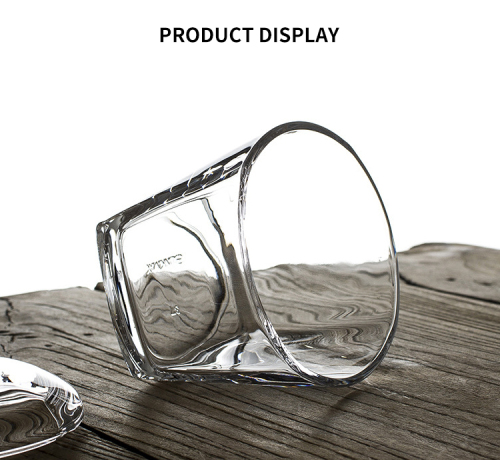 Hxglass 250ml tea storage glass jar with lid mulitifuntion candle jar