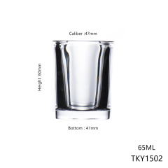 Thickened Small Spirits Glass Shot Glass Square Shot Glass 30ml 60ml Mexican Shot Glasses Custom logo Hot Stamping Baking Laser