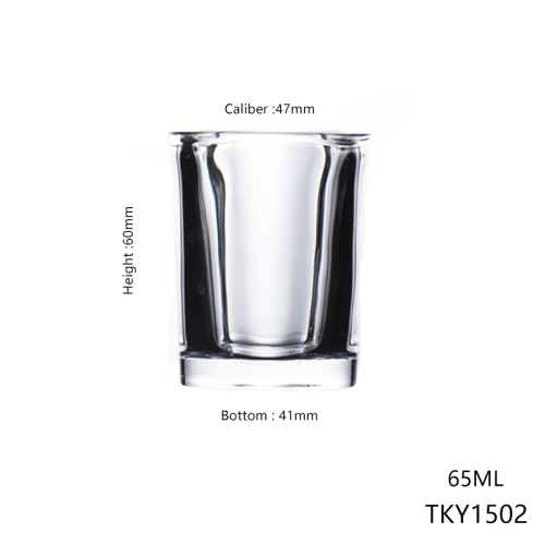 Thickened Small Spirits Glass Shot Glass Square Shot Glass 30ml 60ml Mexican Shot Glasses Custom logo Hot Stamping Baking Laser