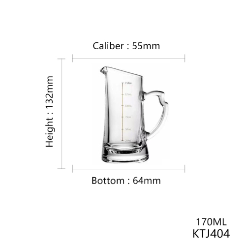 Mini 170ml 100ml Wine Dispenser with Handle High Quality Soda Lime Glass Carafe