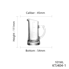 Mini 170ml 100ml Wine Dispenser with Handle High Quality Soda Lime Glass Carafe