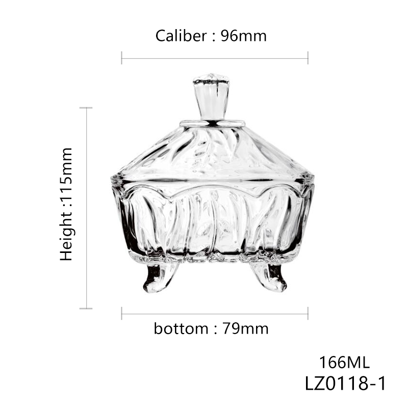 HXGLASS Wholesale 5oz 8oz Heat-Resistant Round Glass Candle Jars for Christmas Easter Scented Holder