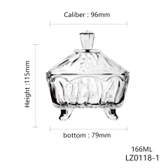 HXGLASS Wholesale 5oz 8oz Heat-Resistant Round Glass Candle Jars for Christmas Easter Scented Holder