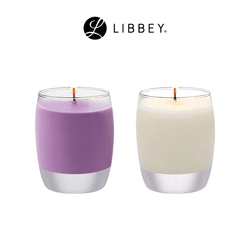 Libbey Wholesale 7oz 9oz Heat-Resistant Round Glass Candle Jars Thicken 7oz 9oz for Christmas Easter Scented Holder