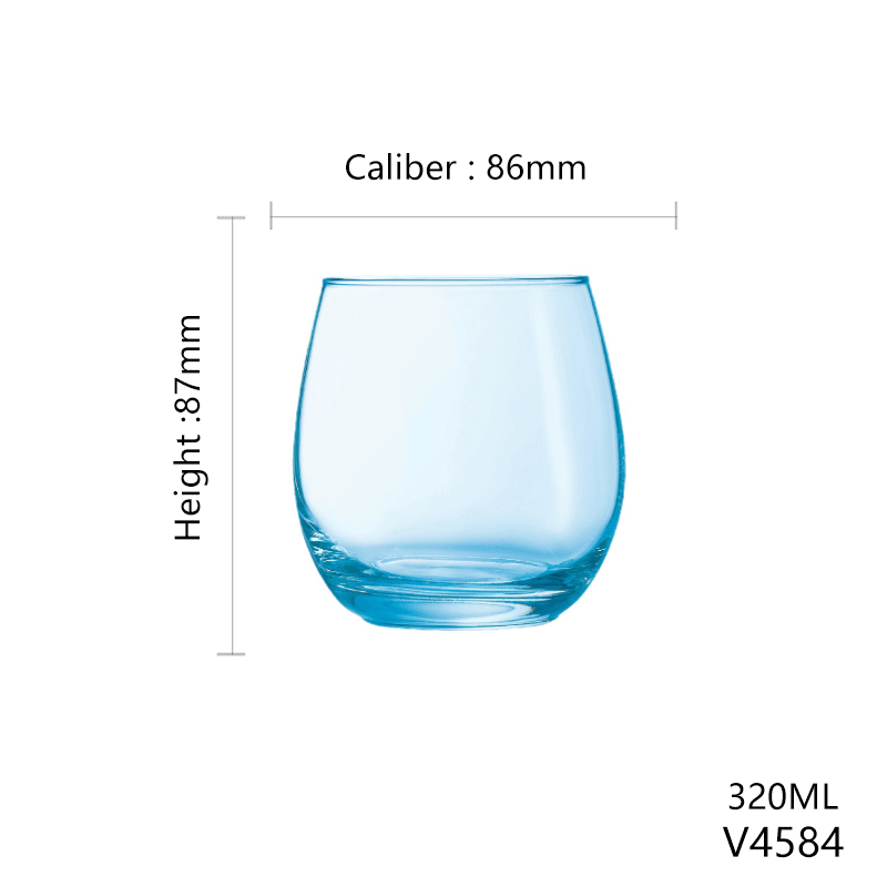 Luminarc Stock Hotsale Glass Jars Custom Color 8 10 12 OZ Candle Glasses for Christmas Occasions Wholesale Price