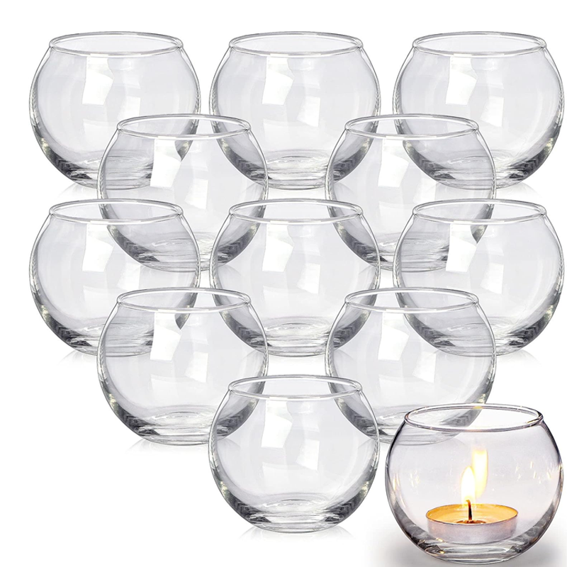 Libbey 13.5oz Glass Cup 48 Pack Clear Votive Candle Holders for Best Seller for Table Decor Elegant Candle Lanterns