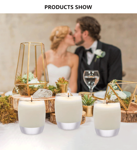 Libbey Wholesale 7oz 9oz Heat-Resistant Round Glass Candle Jars Thicken 7oz 9oz for Christmas Easter Scented Holder