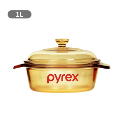 original Pyrex Cooking pot wholesale price 1.5L 2.5L 2.8L 3.5L 4.1L glass-ceramic soup pot cookware