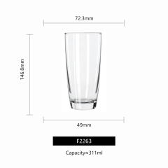 Original Libbey EMBASSY TUMBLERS 310ml 370ml glass cup decal logo