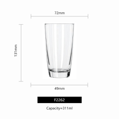 Original Libbey EMBASSY TUMBLERS 310ml 370ml glass cup decal logo