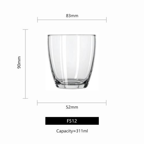 Original Libbey EMBASSY TUMBLERS 310ml 370ml glass cup decal logo