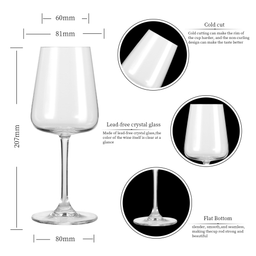 custom logo crystal red wine glass Volga style 230ml 380ml 400ml 520ml champagne glass goblet