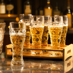 INS Popular 300ML 500ML Fine Brewing Beer Mug Creative Design Engraved Juice Draft Beer Wheat Wine Water Glass Drinkware