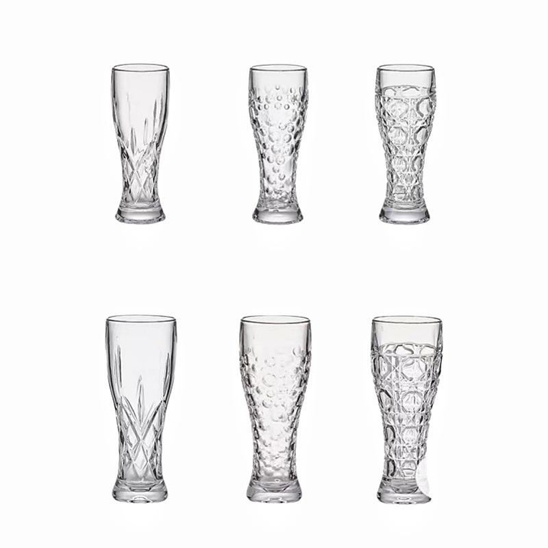 INS Popular 300ML 500ML Fine Brewing Beer Mug Creative Design Engraved Juice Draft Beer Wheat Wine Water Glass Drinkware