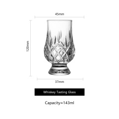 wholesale 5oz Whiskey Wine Tasting Glass Big Belly Soda Lime Glass Modern Simplicity Design Pure Drink Tulip Shape Cocktail Glass