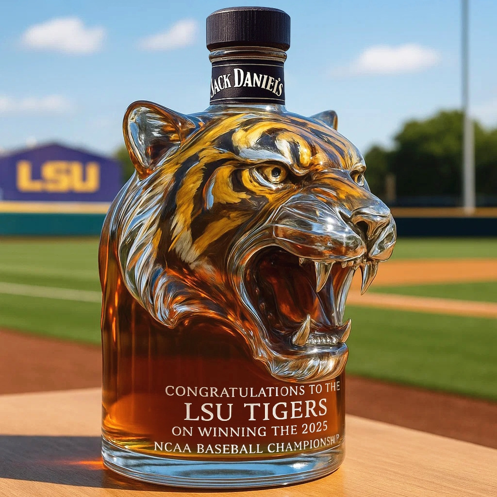 wholesale customize model engine tiger eagle patterned whiskey bottle