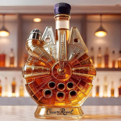 wholesale customize model engine tiger eagle patterned whiskey bottle