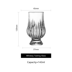 wholesale 5oz Whiskey Wine Tasting Glass Big Belly Soda Lime Glass Modern Simplicity Design Pure Drink Tulip Shape Cocktail Glass