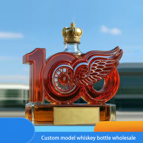 wholesale customize model engine tiger eagle patterned whiskey bottle
