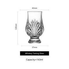 wholesale 5oz Whiskey Wine Tasting Glass Big Belly Soda Lime Glass Modern Simplicity Design Pure Drink Tulip Shape Cocktail Glass