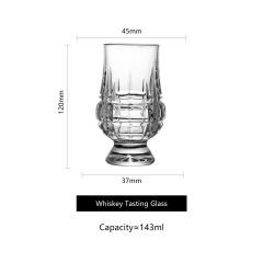 wholesale 5oz Whiskey Wine Tasting Glass Big Belly Soda Lime Glass Modern Simplicity Design Pure Drink Tulip Shape Cocktail Glass