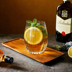 Wholesale egg Shaped water glass stemless Transparent for Daily Drinking of Wine Beer Water Juice