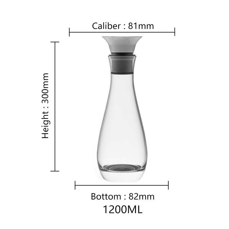 Glass Carafe, Csuntikulo 1L 1.8L Glass Carafe with Lid, Basic Glass Water Carafe for Hot Cold Water Drinks Iced Tea Milk Coffee