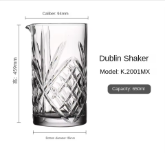 Wholesale whiskey cocktail decanter Transparent for barware wine Dispenser