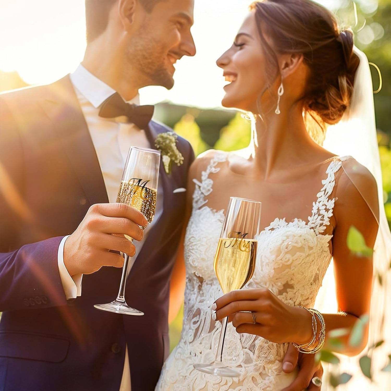 custom handmade Crystal wedding champagne glass mini order 240pcs DIY Design cocktail glass Toasting Glass