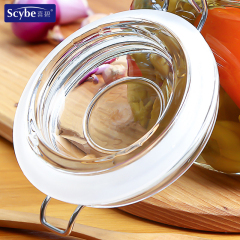 China Factory glass container Oem Food Grade Storage Jar Glass Sealed Bubble Wine Bottle Kitchen Storage and Camping Pickle Jar Wholesale