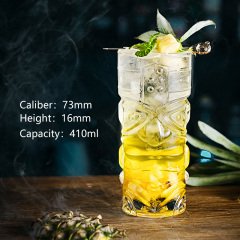 hxglass Factory Ins popular TIKI glass Grimace Cup Thicken Base Cocktail Glasses for Bars Restaurant wine glass Wholesale Price