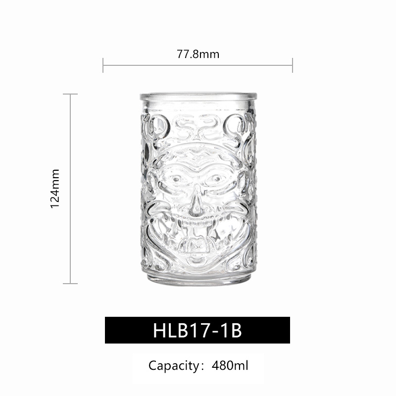 hxglass Factory Ins popular TIKI glass Thicken Base Cocktail Glasses for Bars Restaurant wine glass Wholesale Price