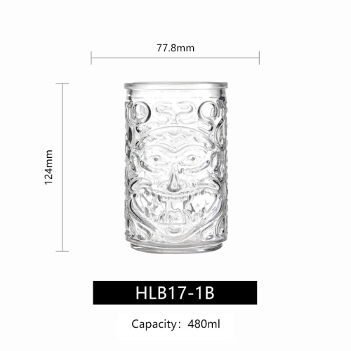 hxglass Factory Ins popular TIKI glass Thicken Base Cocktail Glasses for Bars Restaurant wine glass Wholesale Price