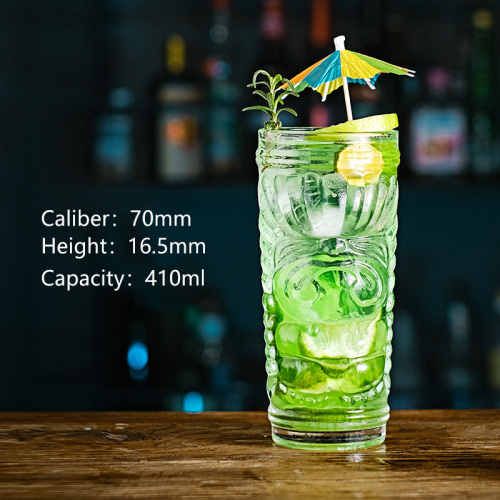 hxglass Factory Ins popular TIKI glass Thicken Base Cocktail Glasses for Bars Restaurant wine glass Wholesale Price